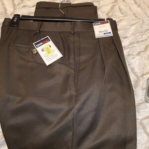 Men's Classic Brown Dress Pants Size 36 X 32